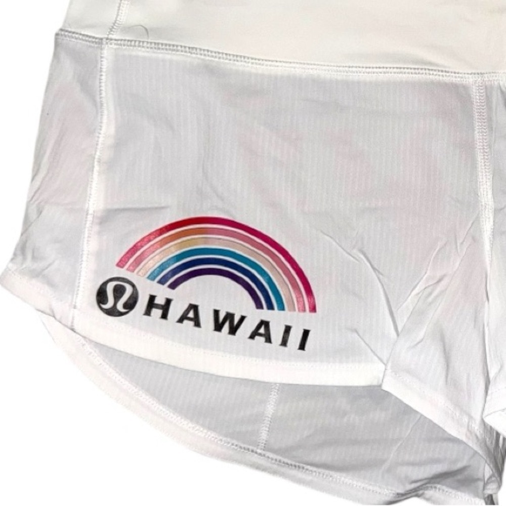 ** NWT ** RARE!!! LULULEMON Hawaiian Aloha Speed Up 2.5" Shorts Size 6 - Picture 7 of 13